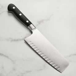 Messermeister Meridian Elite 7" Hollow Edge Nakiri Vegetable Knife -Zwilling Shop 48218
