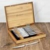 Wusthof 8 Piece Stainless Steel Steak Knife Set With Olivewood Case -Zwilling Shop 48414