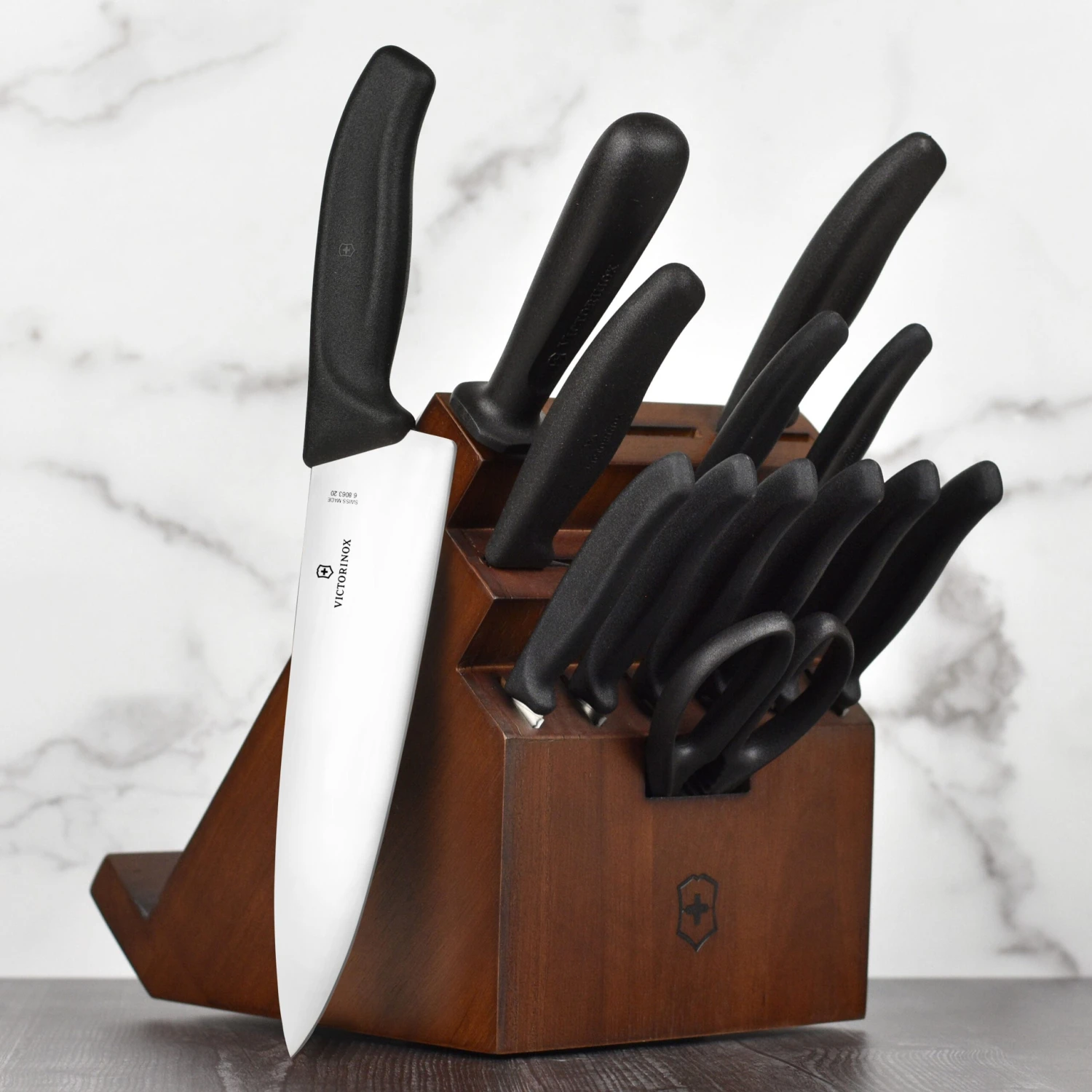 Victorinox Swiss Classic 14 Piece Walnut Swivel Knife Block Set 3 Victorinox Swiss Classic 14 Piece Walnut Swivel Knife Block Set