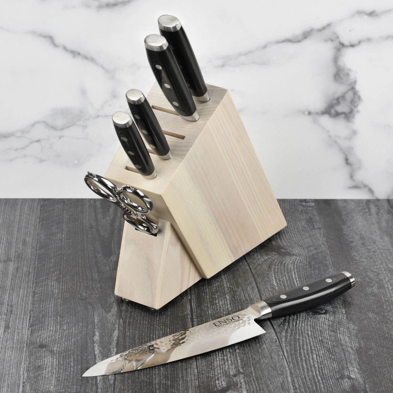 Enso HD 7 Piece Gray Ash Slim Knife Block Set 4 Enso HD 7 Piece Gray Ash Slim Knife Block Set - Image 2