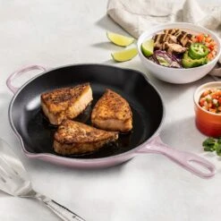 Le Creuset Signature Cast Iron 11.75" Shallot Iron Handle Skillet -Zwilling Shop 4 573e401e bb2a 46f3 ad58 477cd7f4372c