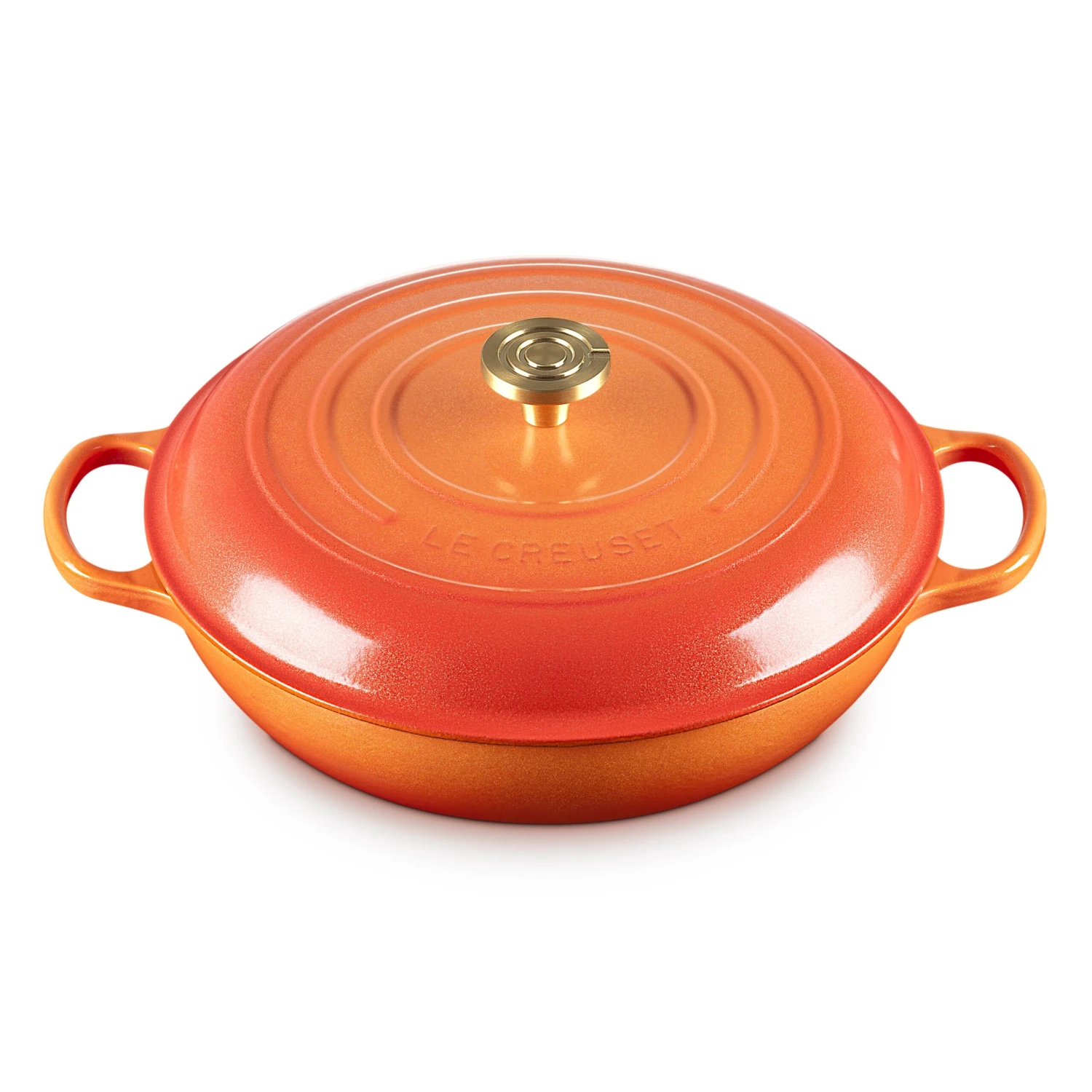 Le Creuset Signature Cast Iron 5-quart Flamme Doree Braiser 3 Le Creuset Signature Cast Iron 5-quart Flamme Doree Braiser