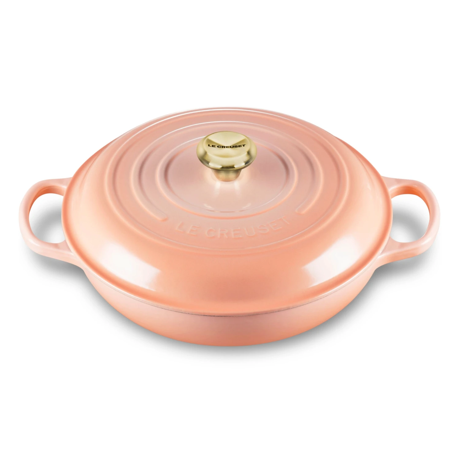 Le Creuset Signature Cast Iron 5-quart Peche Braiser 3 Le Creuset Signature Cast Iron 5-quart Peche Braiser