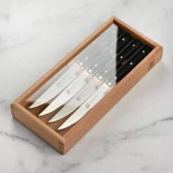 Zwilling 4 Piece Porterhouse Steak Knife Set With Wood Box -Zwilling Shop 50263