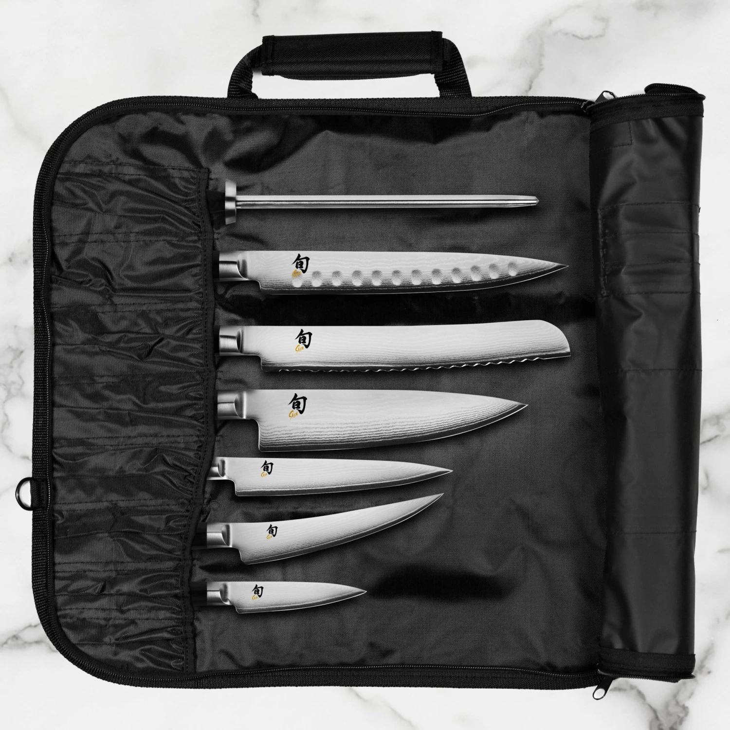 Shun Classic 8 Piece Knife Roll Set 3 Shun Classic 8 Piece Knife Roll Set