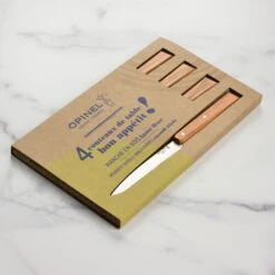 Opinel 4 Piece Olive Wood Handle Steak Knife Set -Zwilling Shop 50792