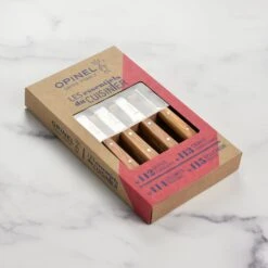 Opinel 4 Piece Stainless Steel Paring & Peeling Set With Olive Wood Handles -Zwilling Shop 50794