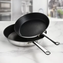 Scanpan Maitre D' Nonstick Stainless Steel 9.5 & 11" Fry Pan Set -Zwilling Shop 52291
