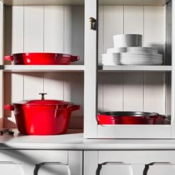 Staub 4 Piece Cherry Red Stackable Cast Iron Cookware Set -Zwilling Shop 52300