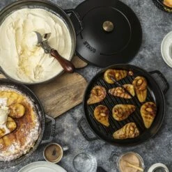 Staub 4 Piece Matte Black Stackable Cast Iron Cookware Set -Zwilling Shop 52311