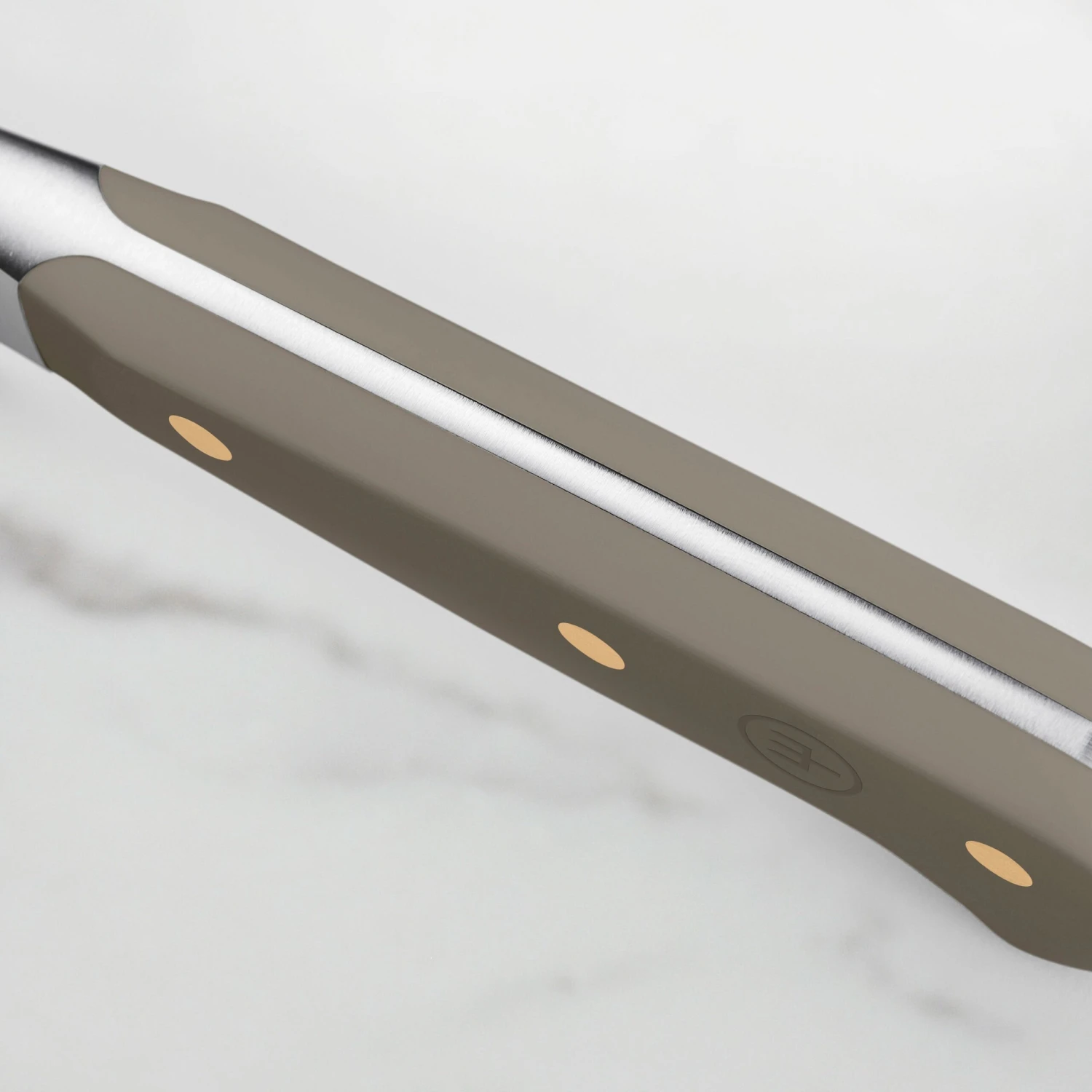 Wusthof Classic 7" Velvet Oyster Hollow Edge Santoku Knife 5 Wusthof Classic 7" Velvet Oyster Hollow Edge Santoku Knife - Image 3