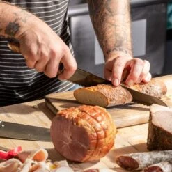 Steelport Carbon Steel 10" Bread Knife With Oregon Maple Magnetic Sheath 25 Steelport Carbon Steel 10" Bread Knife With Oregon Maple Magnetic Sheath -Zwilling Shop 55033