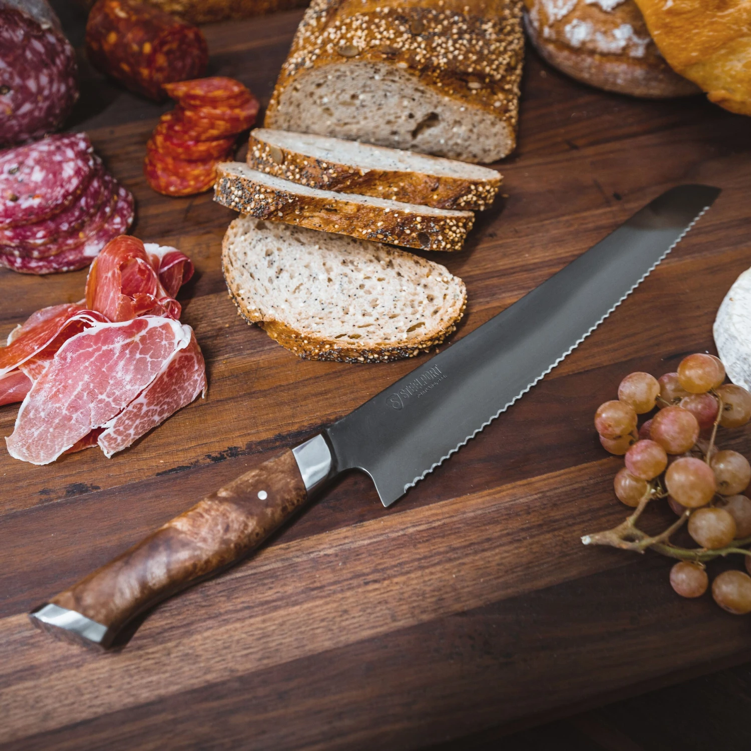 Steelport Carbon Steel 10" Bread Knife 8 Steelport Carbon Steel 10" Bread Knife - Image 6