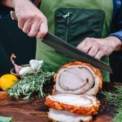 Steelport Carbon Steel 10" Slicing Knife With Oregon Maple Magnetic Sheath 24 Steelport Carbon Steel 10" Slicing Knife With Oregon Maple Magnetic Sheath -Zwilling Shop 55043