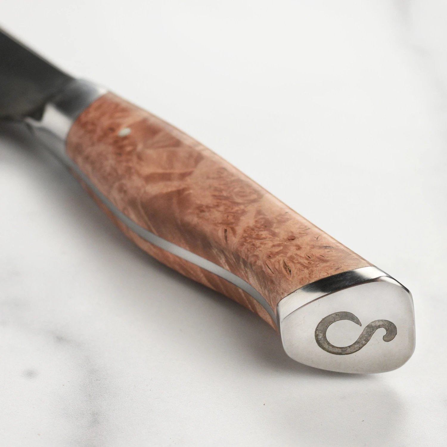 Steelport Carbon Steel 10" Slicing Knife With Oregon Maple Magnetic Sheath 4 Steelport Carbon Steel 10" Slicing Knife With Oregon Maple Magnetic Sheath - Image 2