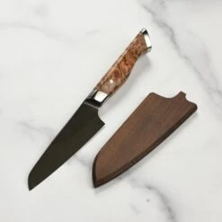 Steelport Carbon Steel 4" Paring Knife With Oregon Maple Magnetic Sheath -Zwilling Shop 55118