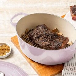 Le Creuset Signature Cast Iron 8-quart Shallot Oval Dutch Oven With Copper Knob -Zwilling Shop 55400