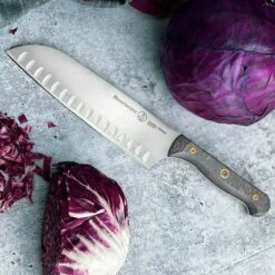 Messermeister Custom Micarta 7" Hollow Edge Santoku Knife 13 Messermeister Custom Micarta 7" Hollow Edge Santoku Knife -Zwilling Shop 55950
