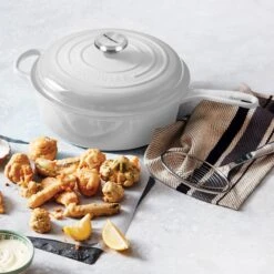 Le Creuset Signature Cast Iron 3.75-quart White Cassadou -Zwilling Shop 5 2