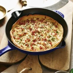Staub 11" Sapphire Blue Cast Iron Deep Traditional Skillet -Zwilling Shop 5 423fa5d5 9091 4f58 b376 d476ed3ce918