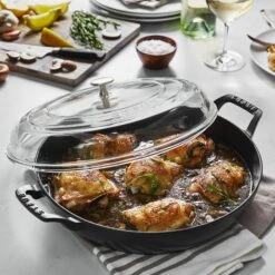 Staub 3.5-quart Matte Black Braiser With Glass Lid -Zwilling Shop 5 71b154d0 7eb7 4424 a945 648dd9292f2c
