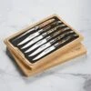 Laguiole En Aubrac 6 Piece Stainless Steel Steak Knife Set With Black Poplar Burl Wood Handles -Zwilling Shop 6 Piece Steak Knife Sets 2f723cd5 5d11 4803 b927 245fc2e8efa9