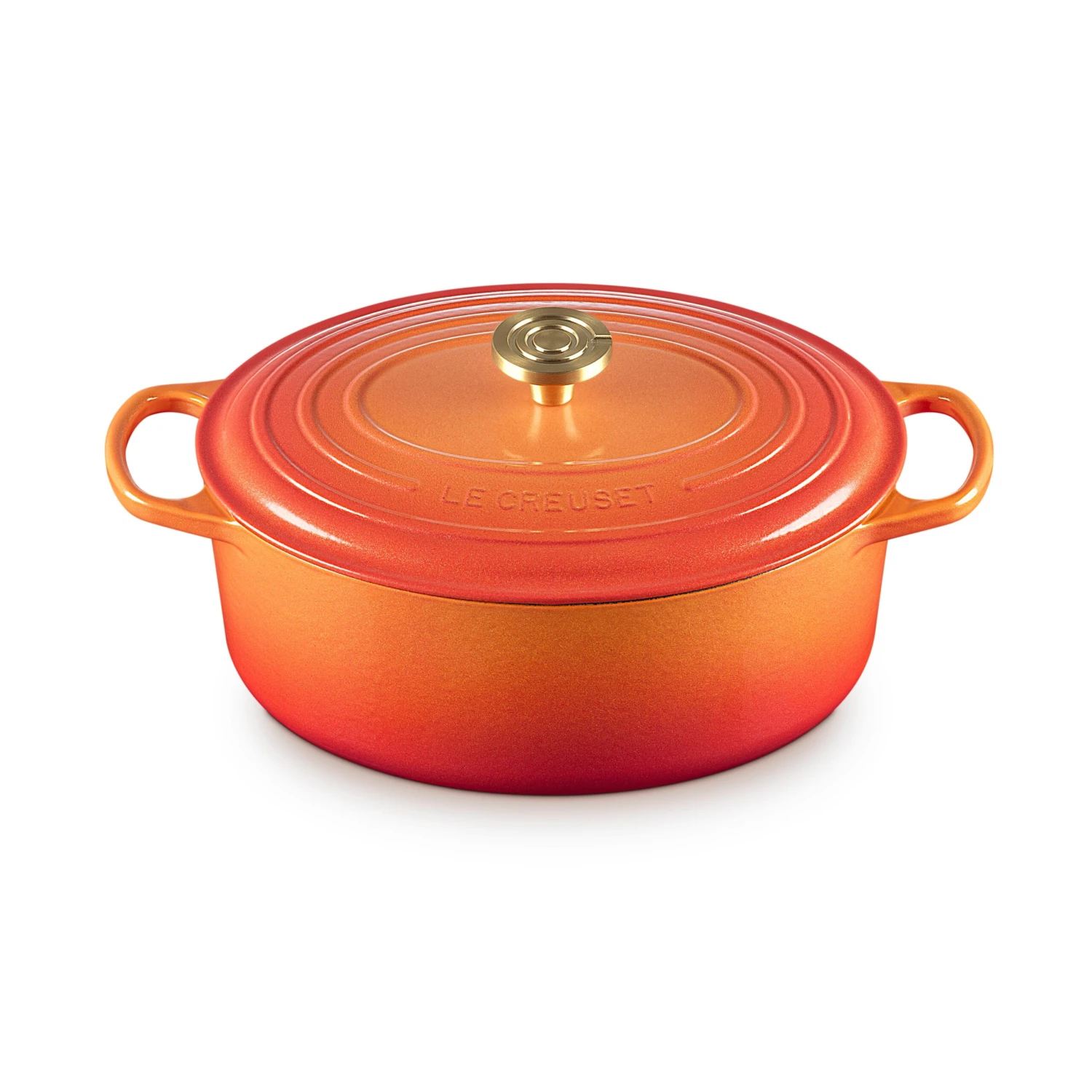 Le Creuset Signature Cast Iron 6.75-quart Flamme Doree Oval Dutch Oven 3 Le Creuset Signature Cast Iron 6.75-quart Flamme Doree Oval Dutch Oven