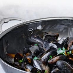 Hestan NanoBond 14" Titanium Stainless Steel Chef's Pan -Zwilling Shop 60042 HES HN1 NanoBond 14InchChefsPan Titanium 8 HestanAdvantage FlushRivets 300