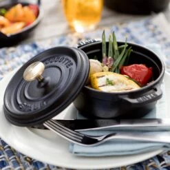 Staub 0.25-quart Matte Black Mini Round Dutch Oven 14 Staub 0.25-quart Matte Black Mini Round Dutch Oven -Zwilling Shop 65000 round mini cocotte 10cm black ls2