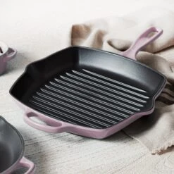 Le Creuset Signature Cast Iron 10.25" Shallot Square Grill Pan -Zwilling Shop 6 0c6f7b51 736d 46cb ab96 902f6ae1bc1e