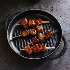 Staub 10" Matte Black Round Grill Pan -Zwilling Shop 6 2b3f9785 1c75 4c02 ac45 74d7d8af4afa