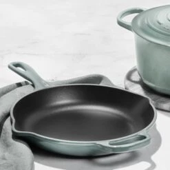 Le Creuset Signature Cast Iron 10.25" Sea Salt Iron Handle Skillet -Zwilling Shop 6 b669e0cc 52cf 4c6b acd0 7c3407140727