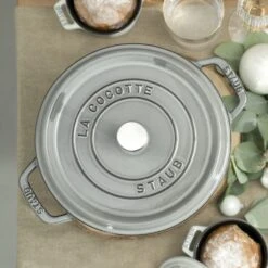 Staub 5.5-quart Graphite Gray Round Dutch Oven -Zwilling Shop 750047422 e1782829 f7dd 4769 9769 cebf5b8476a7