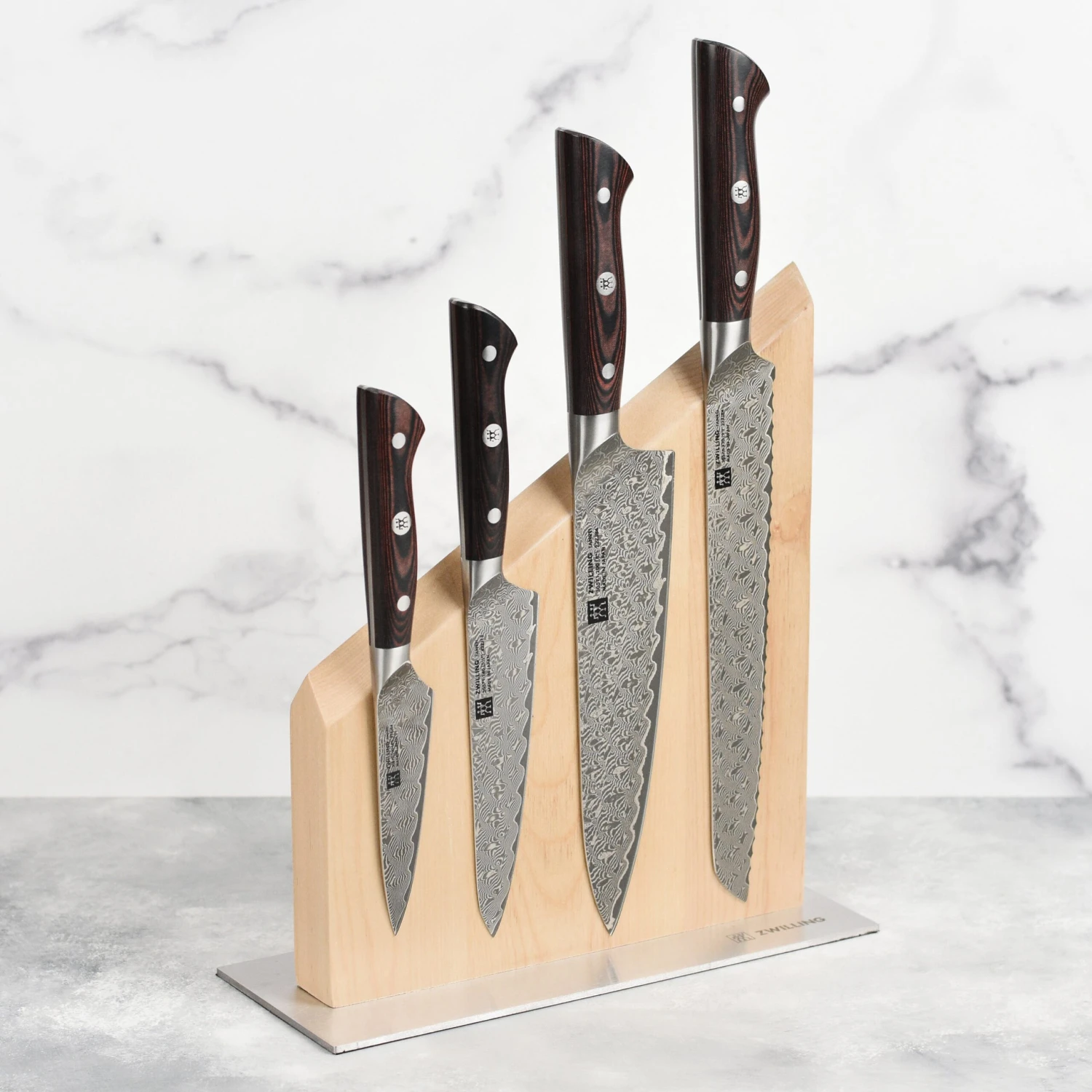 Zwilling Tanrei 5 Piece Magnetic Knife Stand Set 3 Zwilling Tanrei 5 Piece Magnetic Knife Stand Set