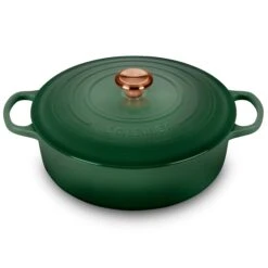 Le Creuset Signature Cast Iron 6.75-quart Artichaut Round Wide Dutch Oven With Copper Knob