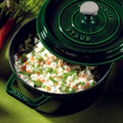 Staub 7-quart Basil Round Dutch Oven -Zwilling Shop BASILRISOTTOPRIMAVERA