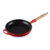 Le Creuset Cast Iron 10.25" Cerise Fry Pan With Wood Handle -Zwilling Shop Cerise
