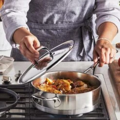 Demeyere Atlantis 3-quart Stainless Steel Saute Pan -Zwilling Shop DE Atlantis Masonry 02