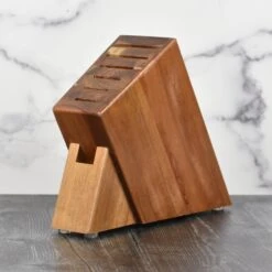 Tojiro Classic Damascus 8 Piece Acacia Slim Knife Block Set -Zwilling Shop DSC 0084