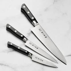Tojiro Classic Damascus 3 Piece Knife Set