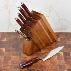 Yaxell Super Gou SG2 7 Piece Acacia Slim Knife Block Set 15 Yaxell Super Gou SG2 7 Piece Acacia Slim Knife Block Set -Zwilling Shop DSC 0567