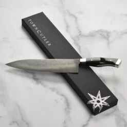 Town Cutler Carbon Pommel 8.5" Chef's Knife With Leather Sheath 15 Town Cutler Carbon Pommel 8.5" Chef's Knife With Leather Sheath -Zwilling Shop DSC 0617