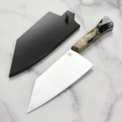 Town Cutler Desert Dawn 7.5" Chopper With Saya