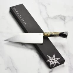 Town Cutler Desert Dawn 7.5" Chopper With Saya -Zwilling Shop DSC 0644