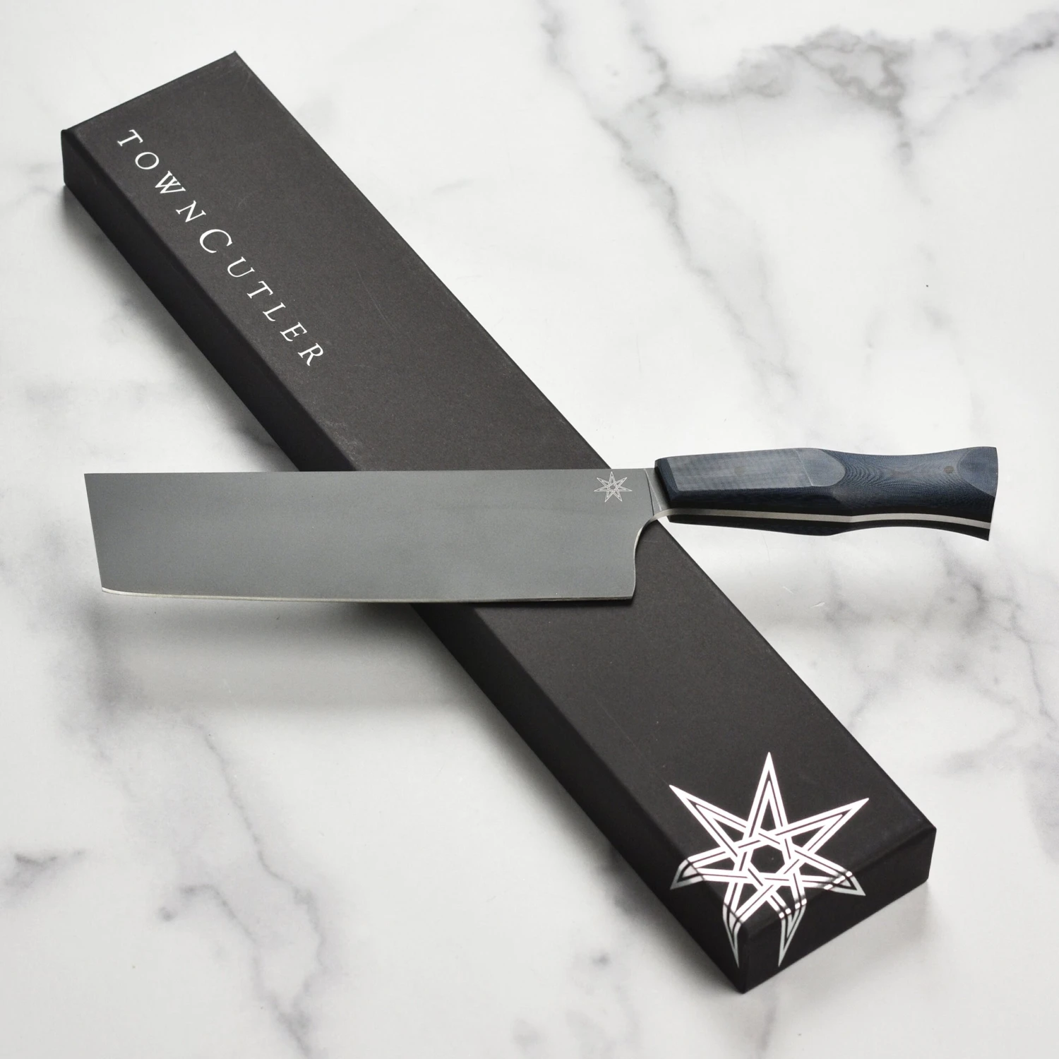 Town Cutler EXo Blue 7" Nakiri Knife 9 Town Cutler EXo Blue 7" Nakiri Knife - Image 7