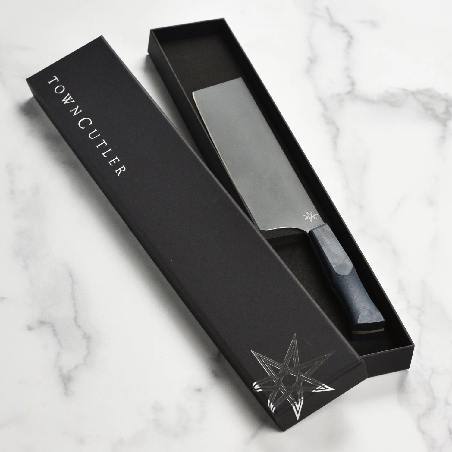 Town Cutler EXo Blue 7" Nakiri Knife 7 Town Cutler EXo Blue 7" Nakiri Knife - Image 5