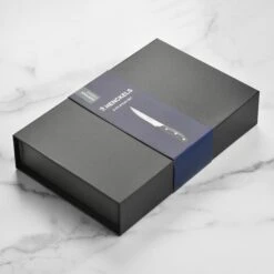 Henckels 8 Piece Forged Serrated Steak Knife Set With Gift Box, Black Handles -Zwilling Shop DSC 1295