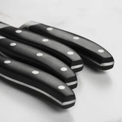 Henckels 8 Piece Forged Serrated Steak Knife Set With Gift Box, Black Handles -Zwilling Shop DSC 1316 1