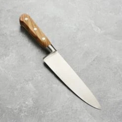 K Sabatier Olive Wood 6" Chef's Knife -Zwilling Shop DSC 1317