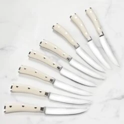 Wusthof Classic Ikon Creme 8 Piece Steak Knife Set With Wood Case -Zwilling Shop DSC 1548